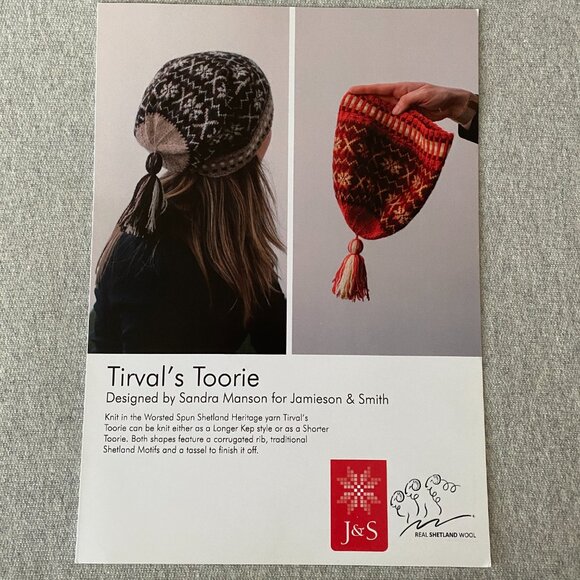 NWT Tirval's Toorie Shetland Heritage Hat Kit Lot of 5 Skeins 1 Pattern - Picture 8 of 9